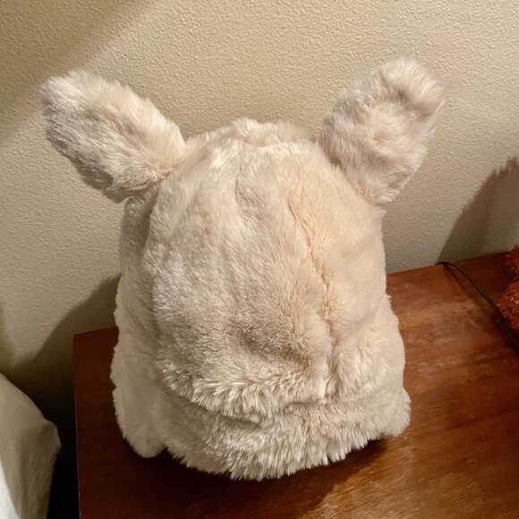 PB Teen Faux Fur Trapper Hat With Pom Poms - NWOT - Picture 4 of 7